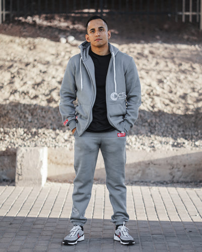 Grey Signature Warm Up Suit