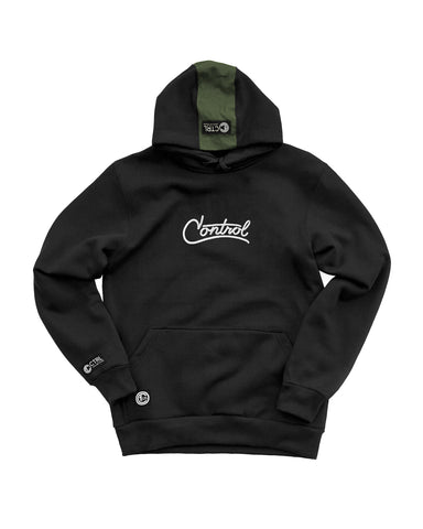 FLUID PULLOVER 2TONE : BLACK/OLIVE