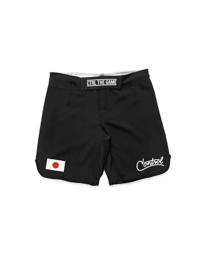 JAPAN FLAG SHORTS: BLACK