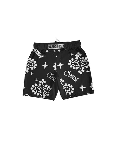 KERCHIEF SHORTS : BLACK