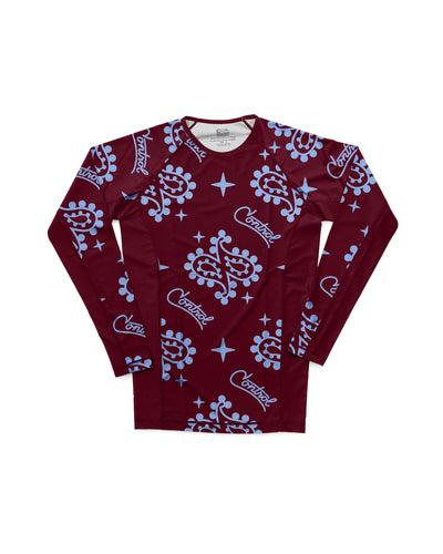 KERCHIEF RASHIE : BURGUNDY