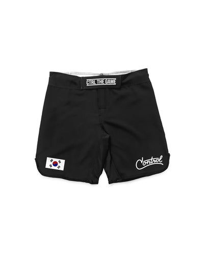 KOREA FLAG SHORTS: BLACK