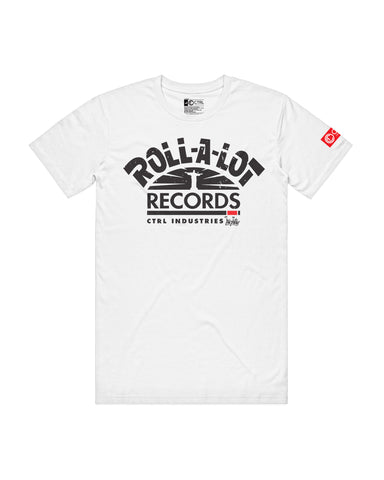 ROLL-A-LOT TEE: WHITE