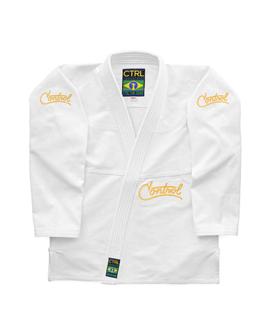 XLITE 250: WHITE/GOLD GI TOP