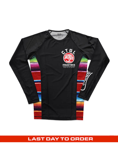 EL ZARAPE RASHIE: BLACK/RED