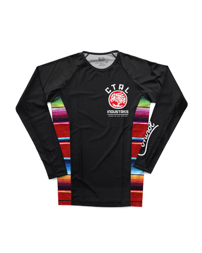 EL ZARAPE RASHIE: BLACK/RED