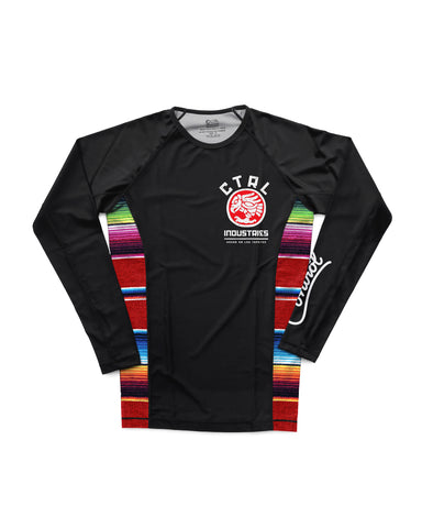 EL ZARAPE RASHIE: BLACK/RED
