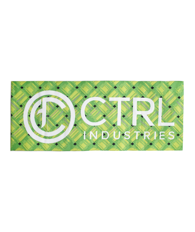 CTRL PATCH (WHITE ON WOVEN GREEN PALMS)