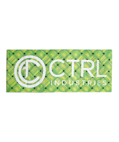 CTRL PATCH (WHITE ON WOVEN GREEN PALMS)