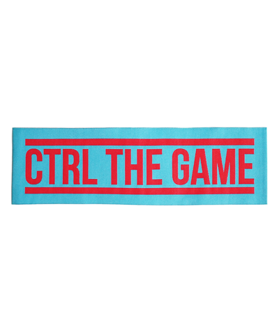 CTRL THE GAME (RED ON TURQUOISE)